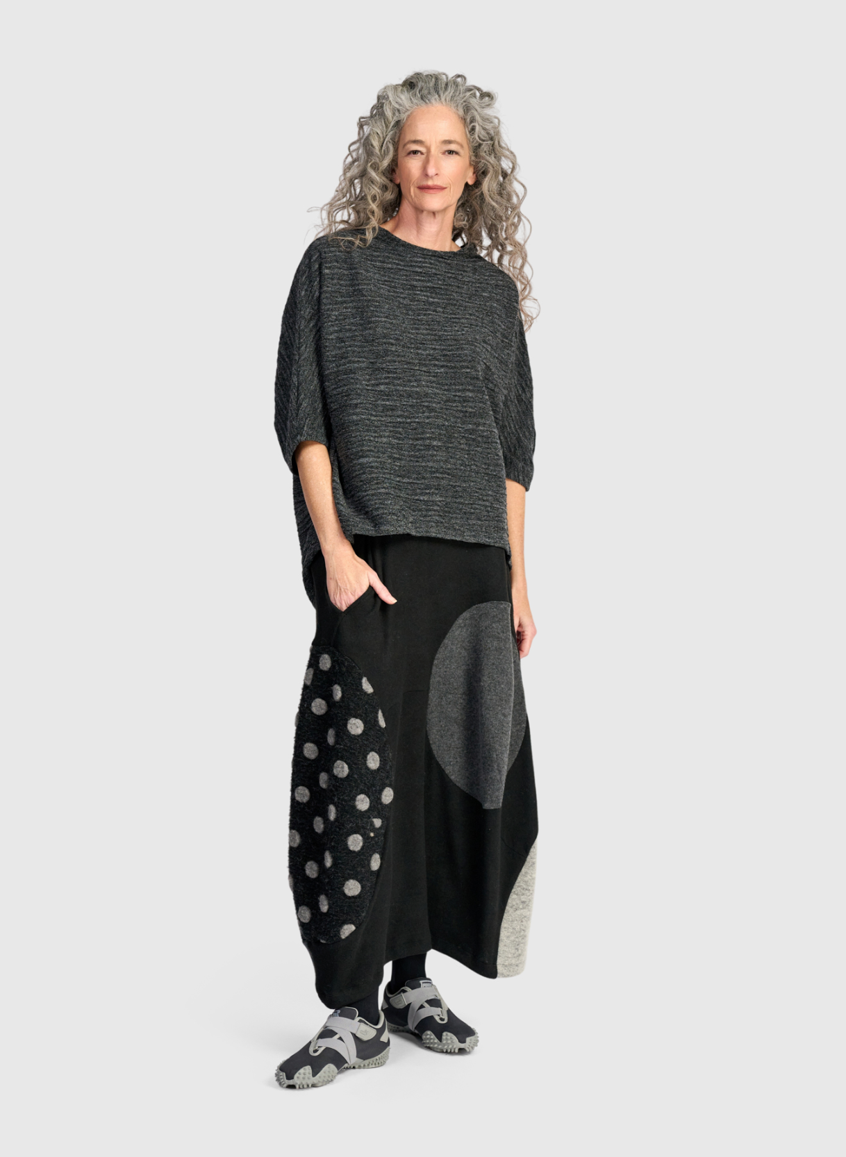 ALEMBIKA Poly-Wool Skirt - UK230S - STORM