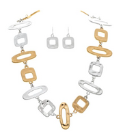 RAIN Silver Square Cutout Earring