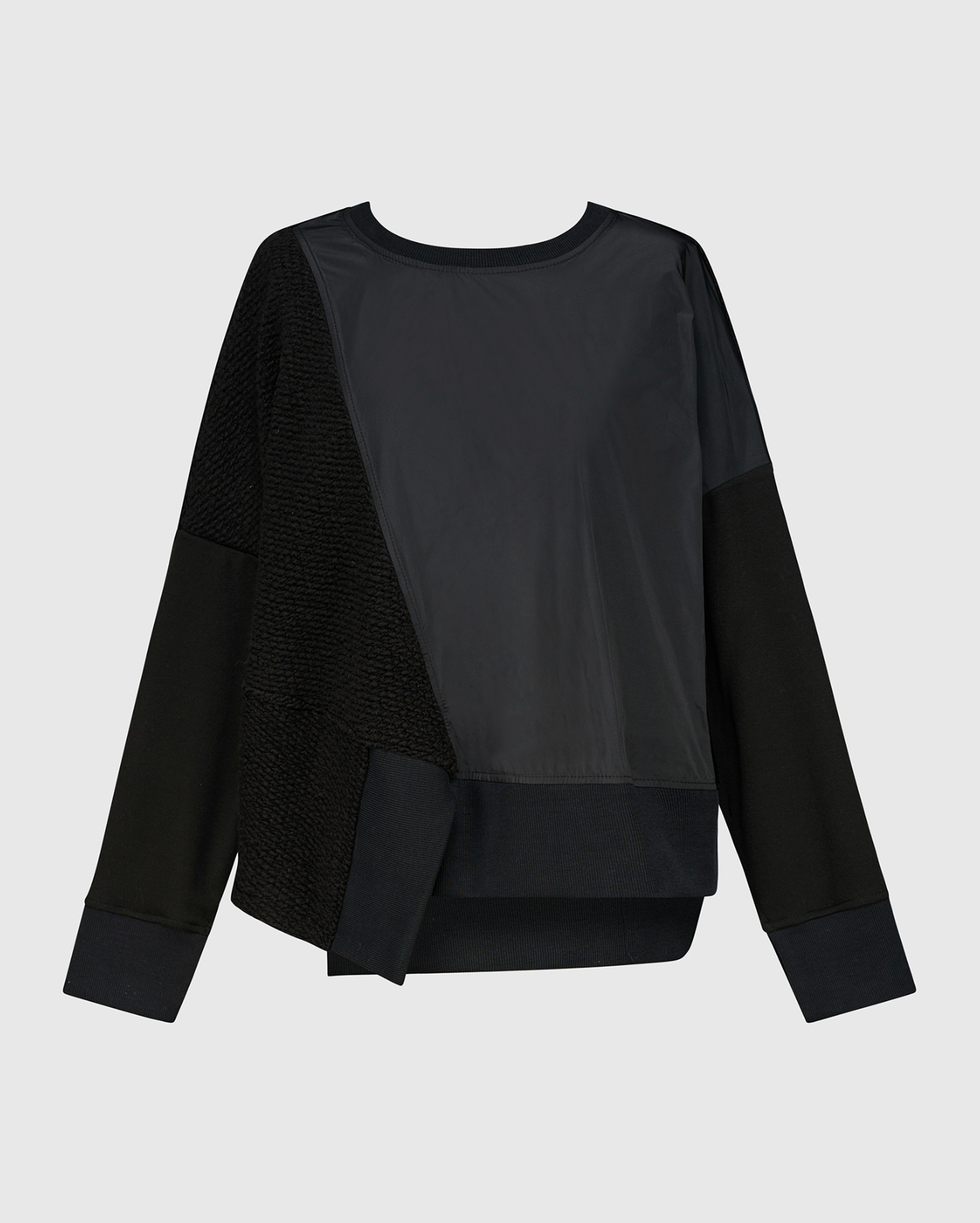 ALEMBIKA Taffeta-Boucle Top - UT246B - BLACK