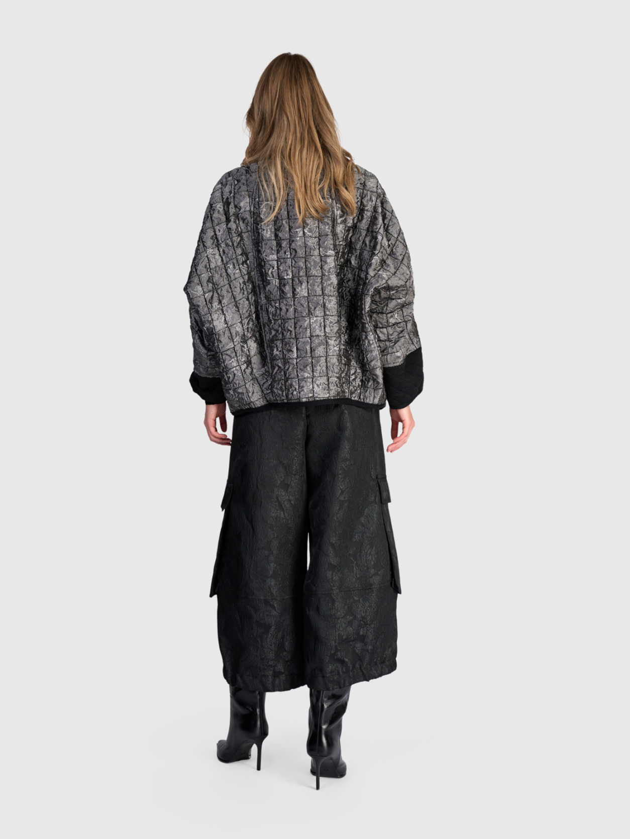 ALEMBIKA Quilt Jacket - AJ732S - SILVER