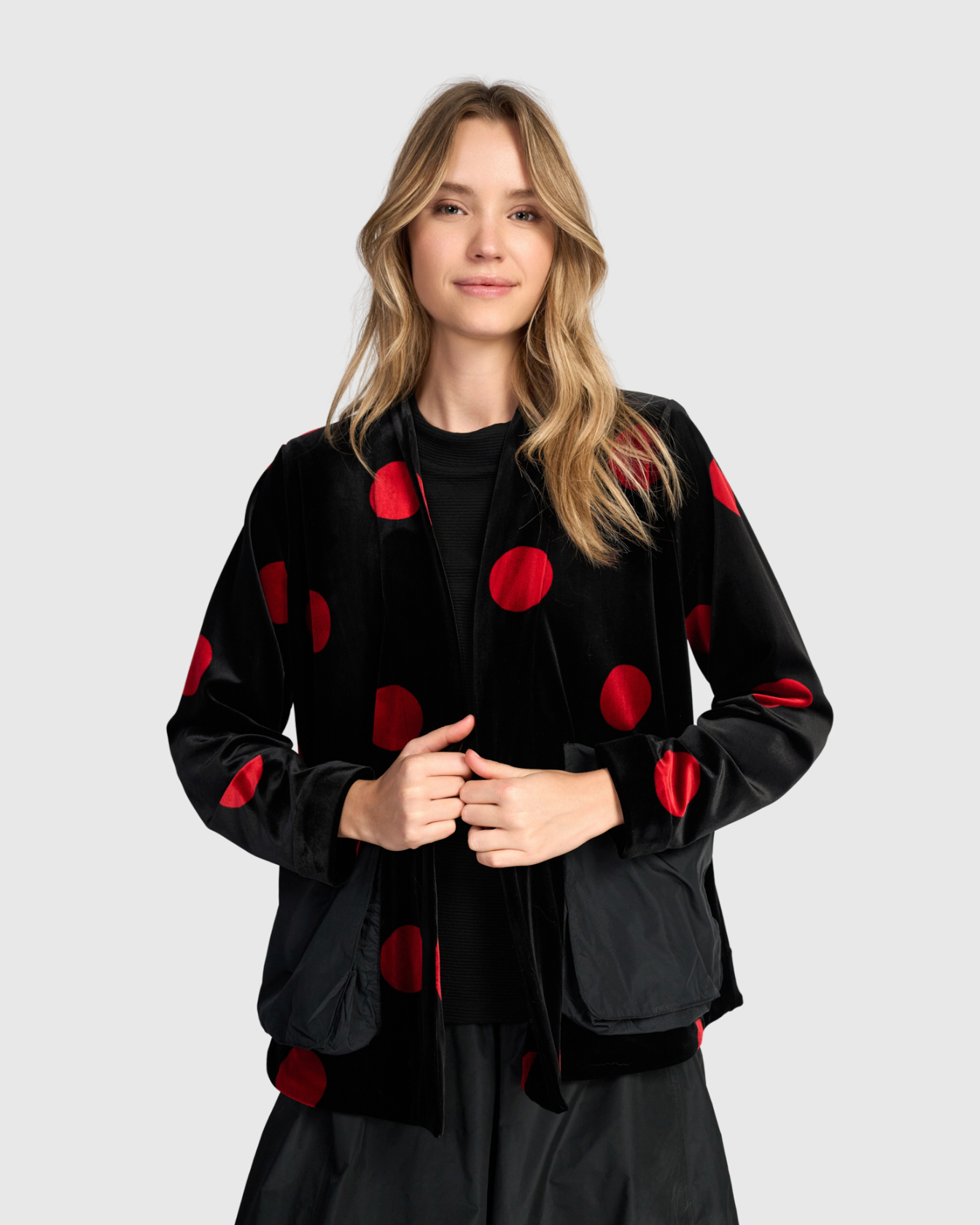ALEMBIKA Velvet Jacket - AJ733R - RUBY