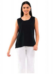 Parsley & Sage SHAWN TANK - 26T40AP - BLACK