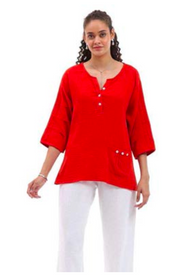 Parsley & Sage SHAWN TOP - 26T40CP - RED