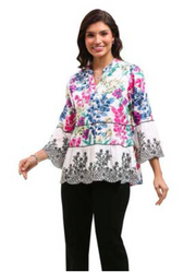 Parsley & Sage WILLOW HENLEY TOP - 26T21C26P