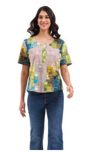Parsley & Sage IRENE SHORT SLEEVE TOP - 26T08BP