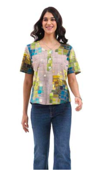 Parsley & Sage IRENE SHORT SLEEVE TOP - 26T08BP