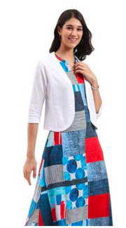 Parsley & Sage FRIDA SHRUG - 26T50EP - WHITE