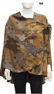 Rapti Cashmere Buckle Shawl - PRINT 88