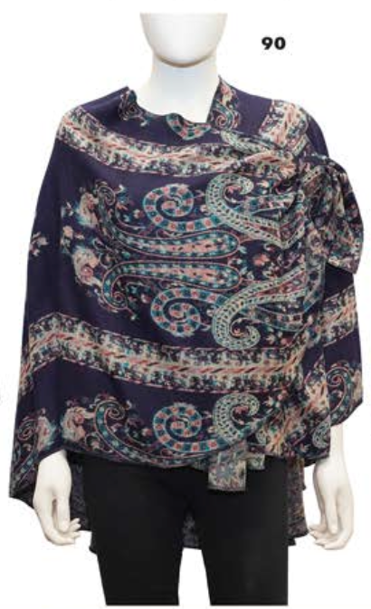 Rapti Cashmere Buckle Shawl - PRINT 90
