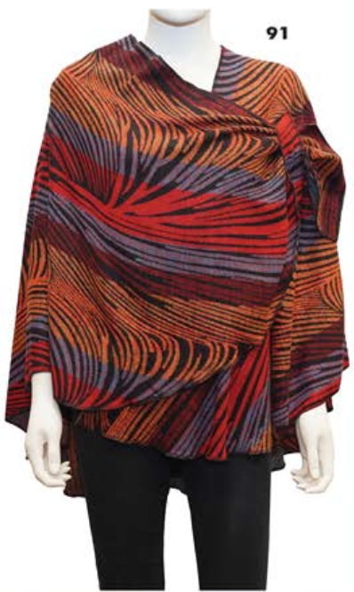 Rapti Cashmere Buckle Shawl - PRINT 91