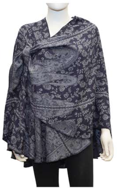 Rapti Cashmere Buckle Shawl - PRINT 93