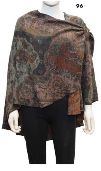 Rapti Cashmere Buckle Shawl - PRINT 96