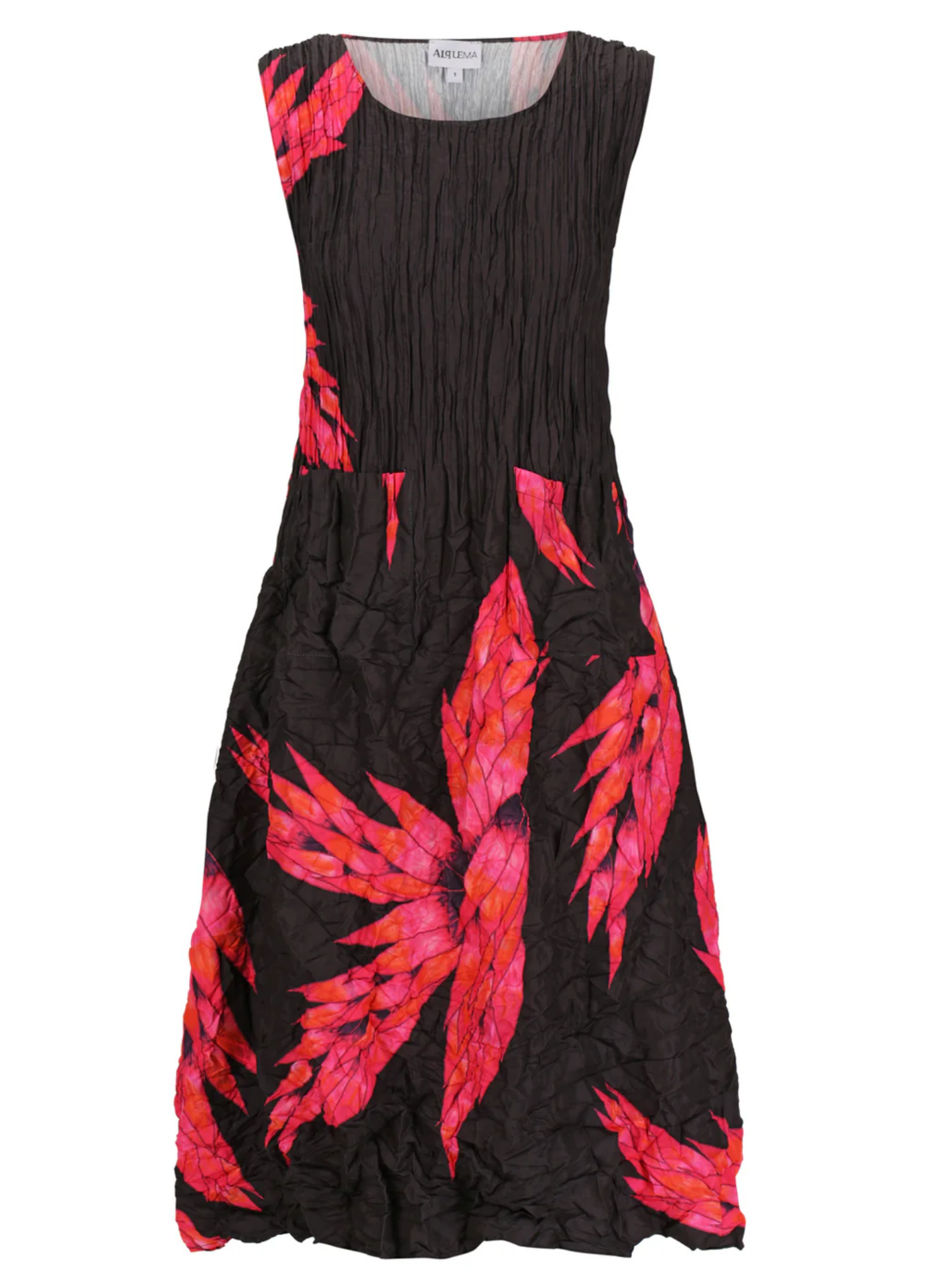 Alquema Smash Pocket Dress - PINK NIGHT DRAGON