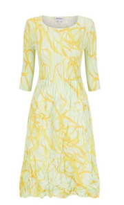 Alquema 3/4 Sleeve Smash Pocket  Dress - RIBBONS