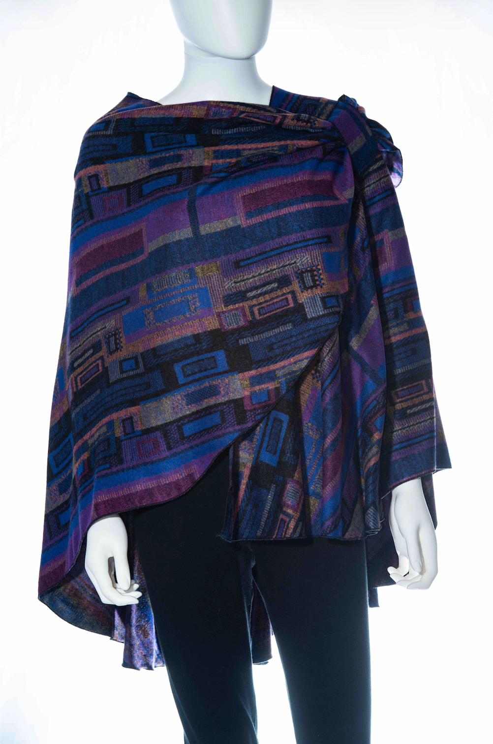 Rapti Cashmere Buckle Shawl - PRINT 10