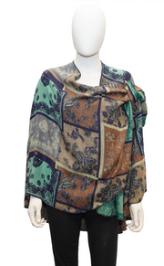 Rapti Cashmere Buckle Shawl - PRINT 95