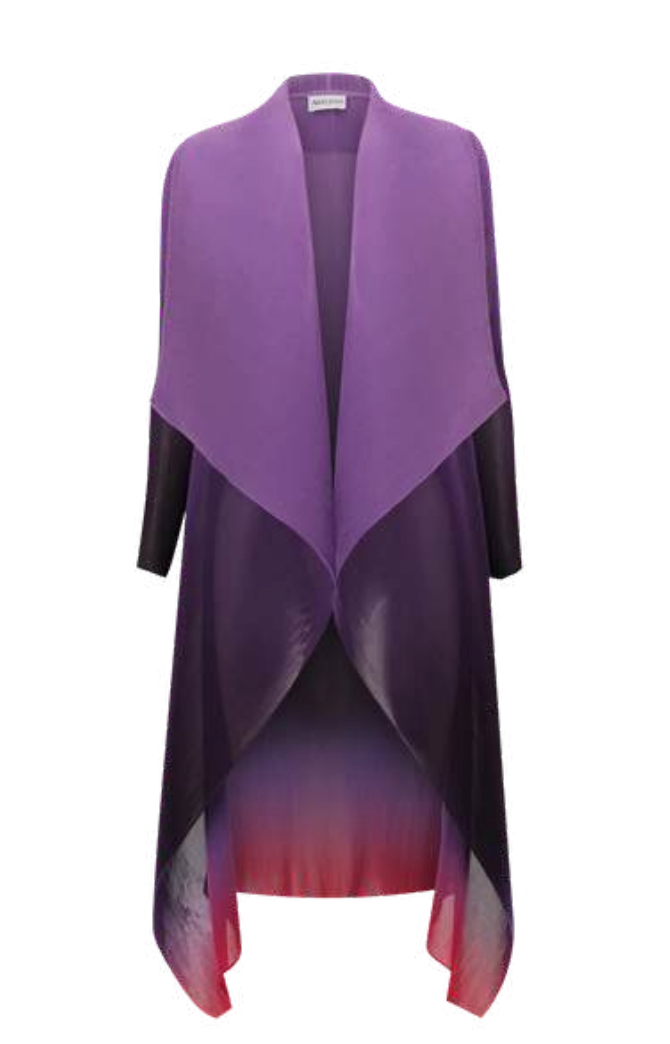 Alquema Long Collare Coat - LILAC BREEZE