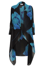 Alquema Long Collare Coat - AQUA PEA