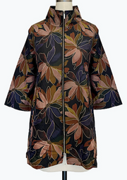 DAMEE LONG FLORAL WINDBREAKER - 5169 - MULTI