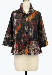 DAMEE MULTI COLOR WINDBREAKER WITH COLLAR - 5180 - MULTI