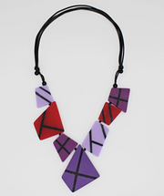 SYLCA Purple and Red Orinda Necklace