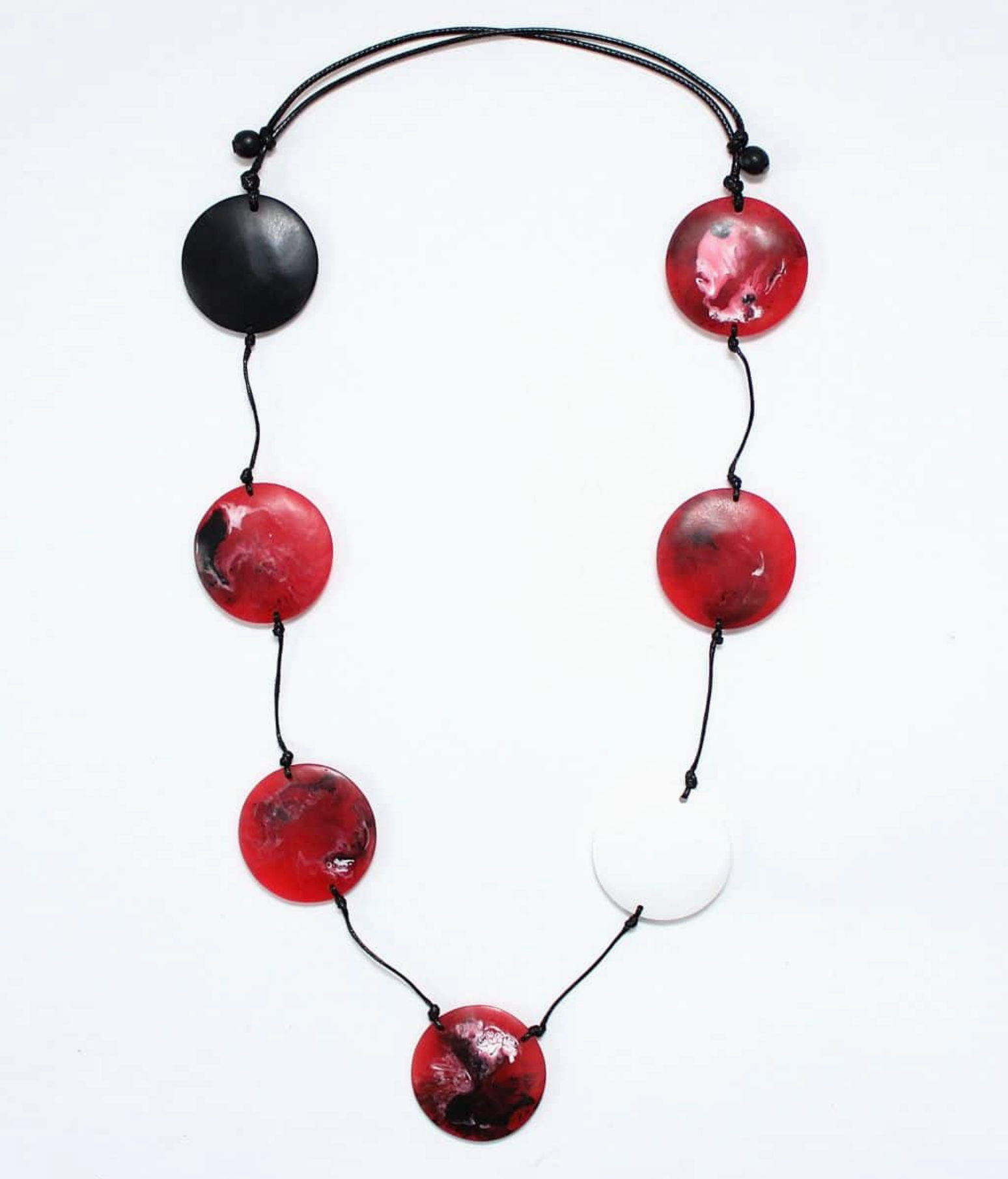 SYLCA Red Marble Tori Necklace