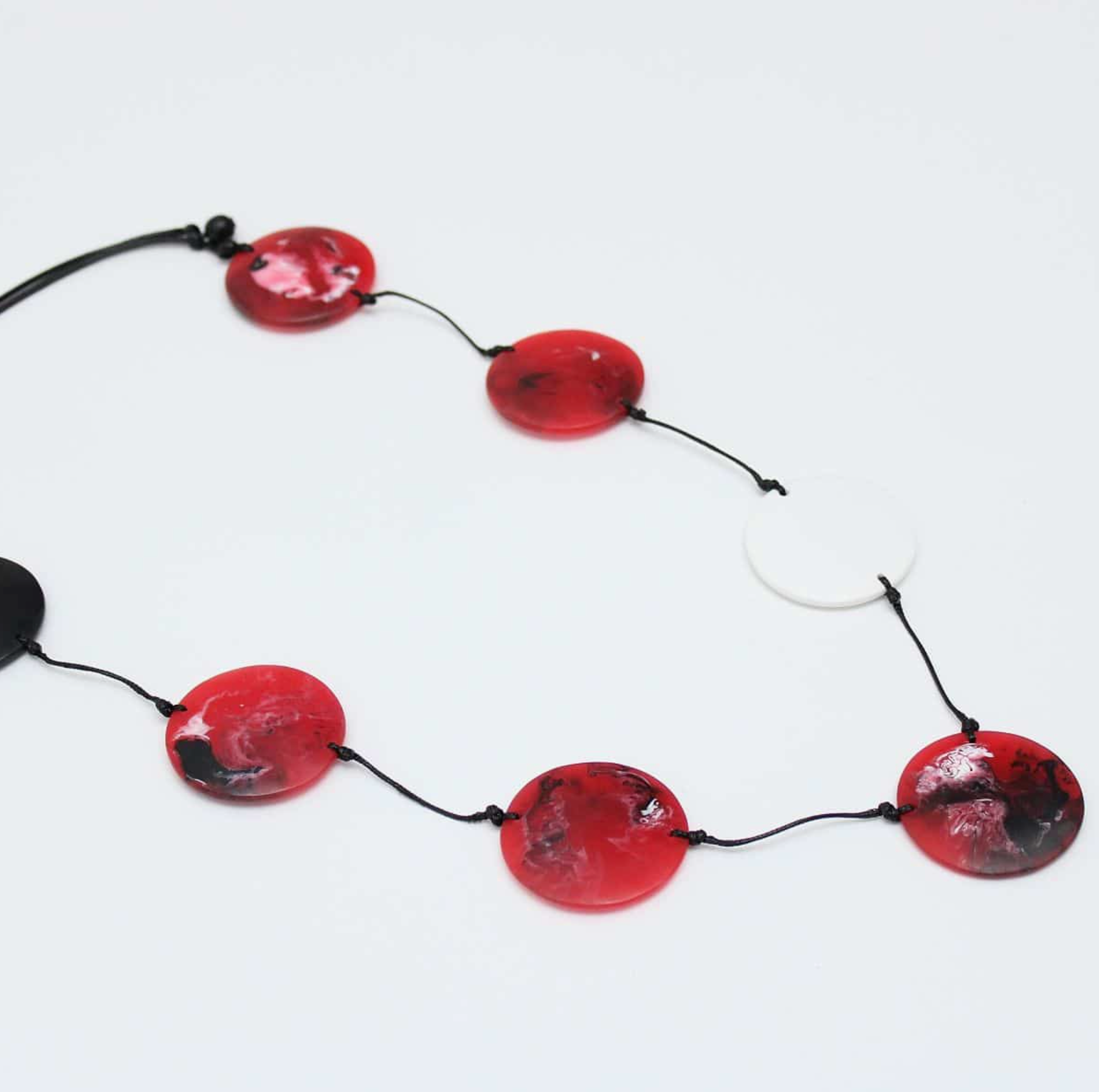 SYLCA Red Marble Tori Necklace