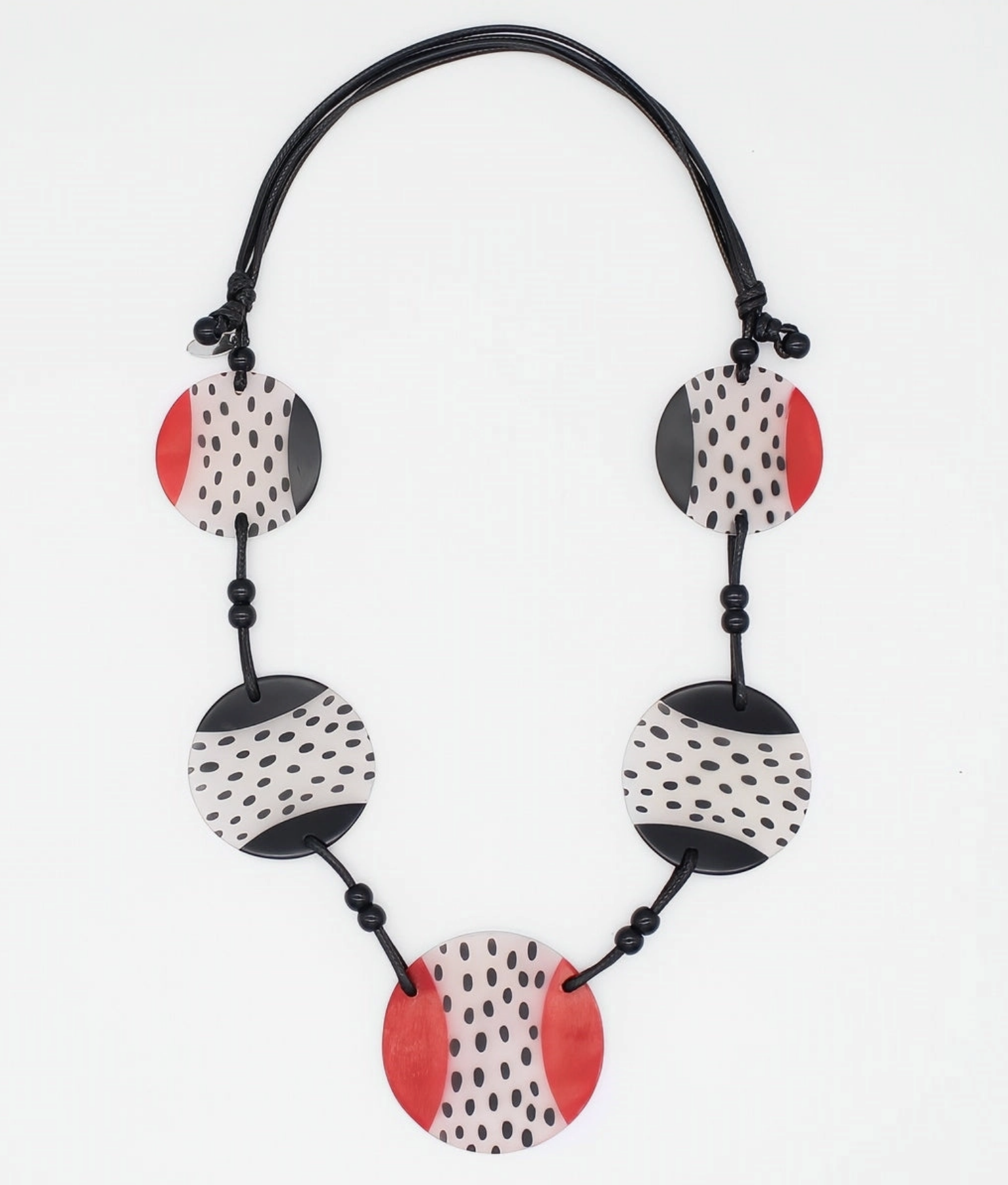 SYLCA Red and Black Leanne Necklace