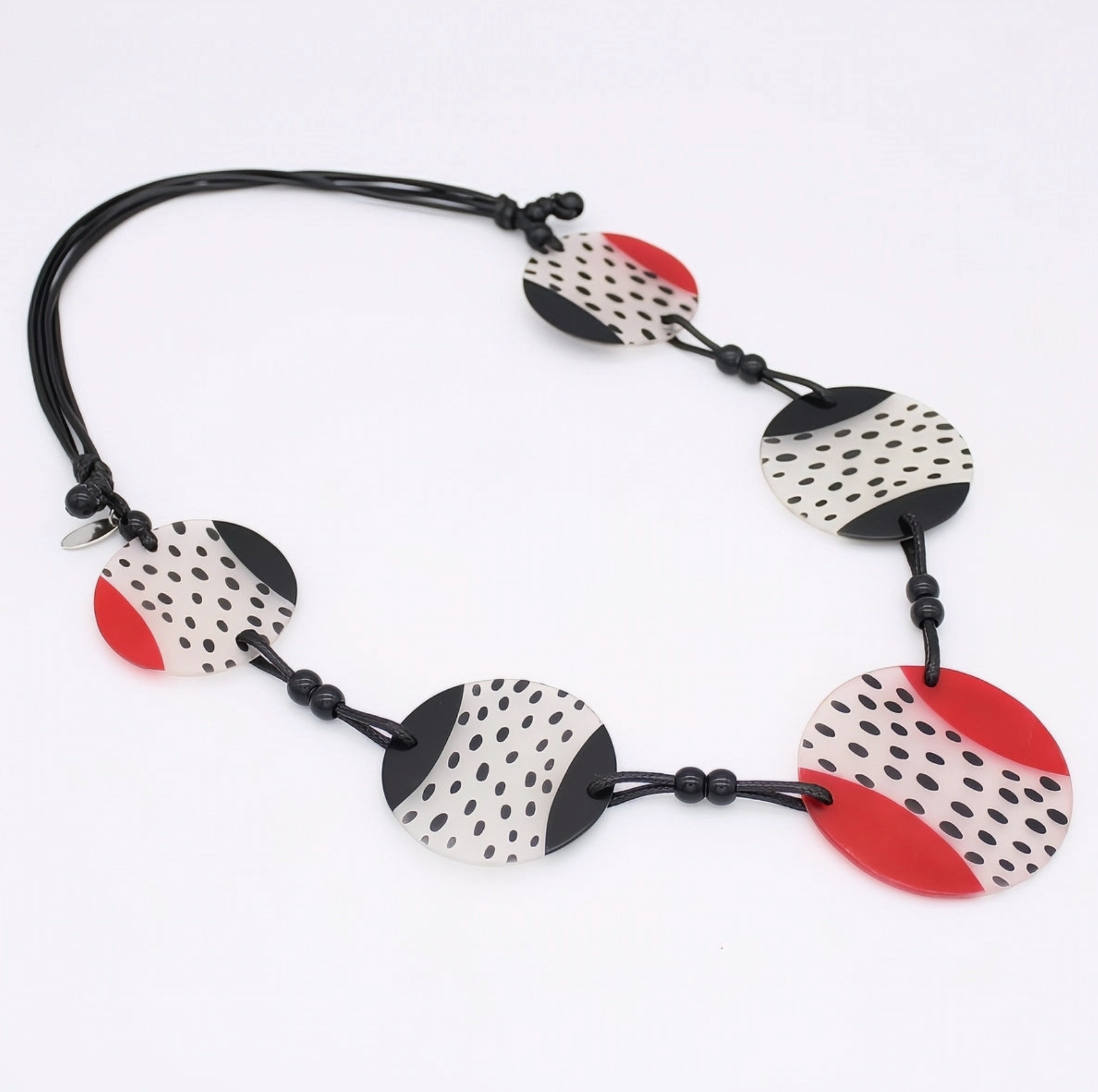 SYLCA Red and Black Leanne Necklace