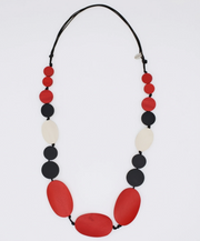 SYLCA Red and Black Sybil Necklace