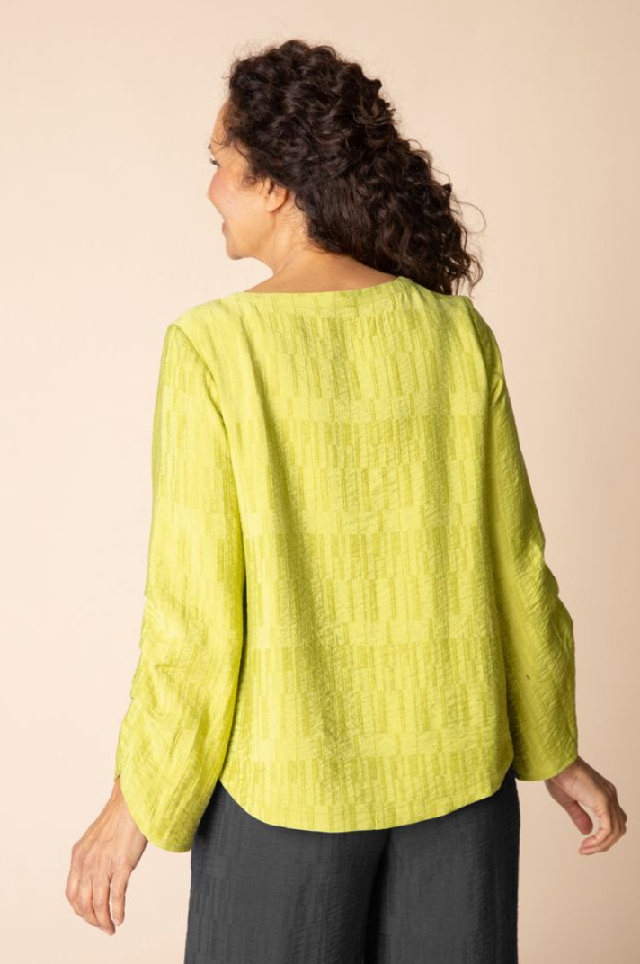 Habitat Soft Rayon Jacquard Pleat Pullover - 30714 - SPROUT