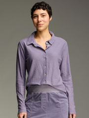 CUT LOOSE Linen Cotton Jersey Fitted Shirt - 5016635