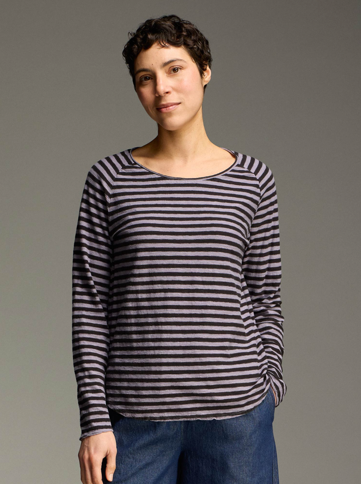 CUT LOOSE Black Stripe Sporty Top - 5756715