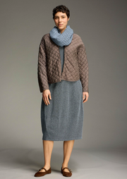 CUT LOOSE Marled Sweater Knit 3/4 Sleeve Dress - 6701654