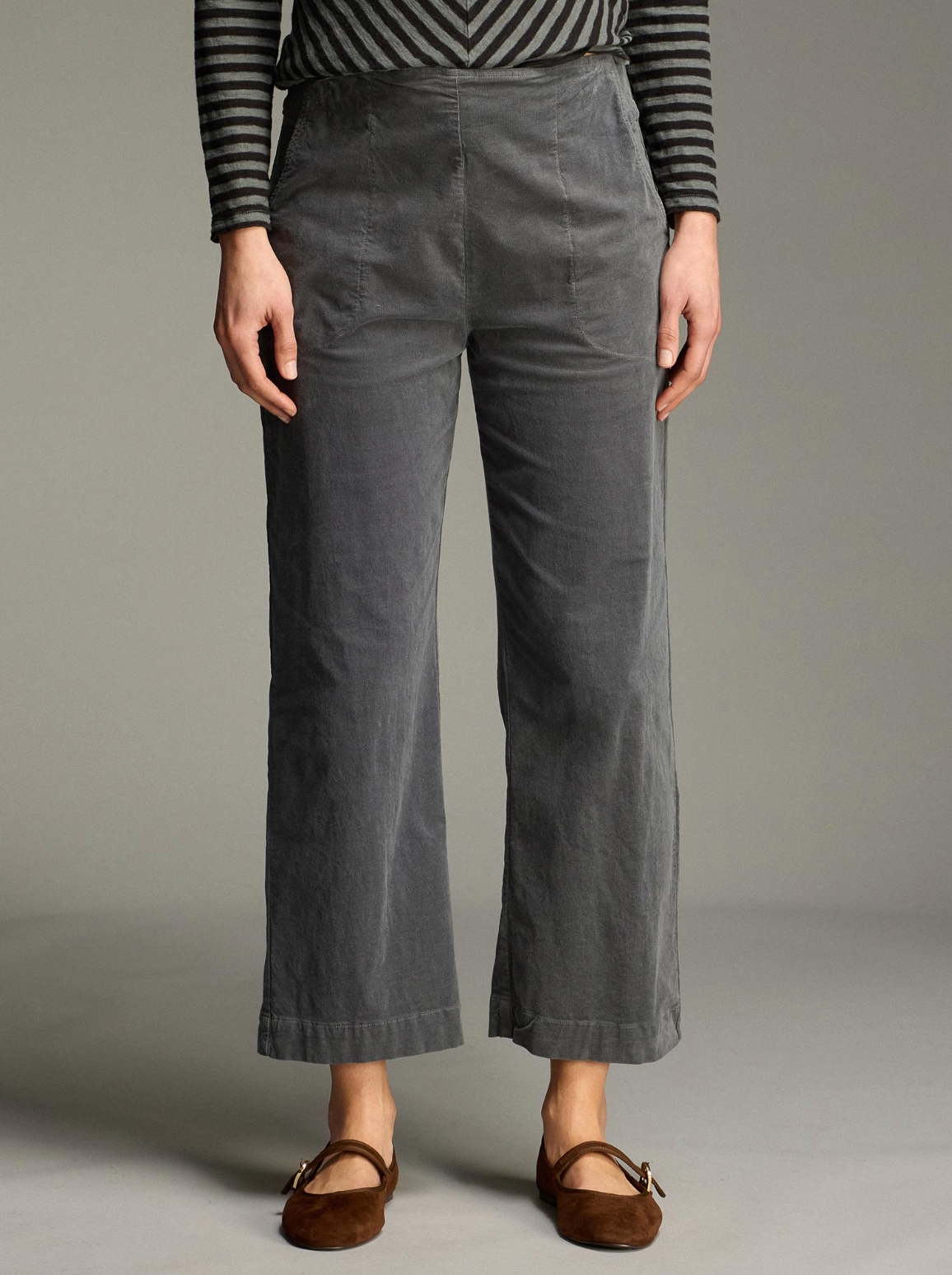 CUT LOOSE Mini Cord Back Zip Trouser - 0032916