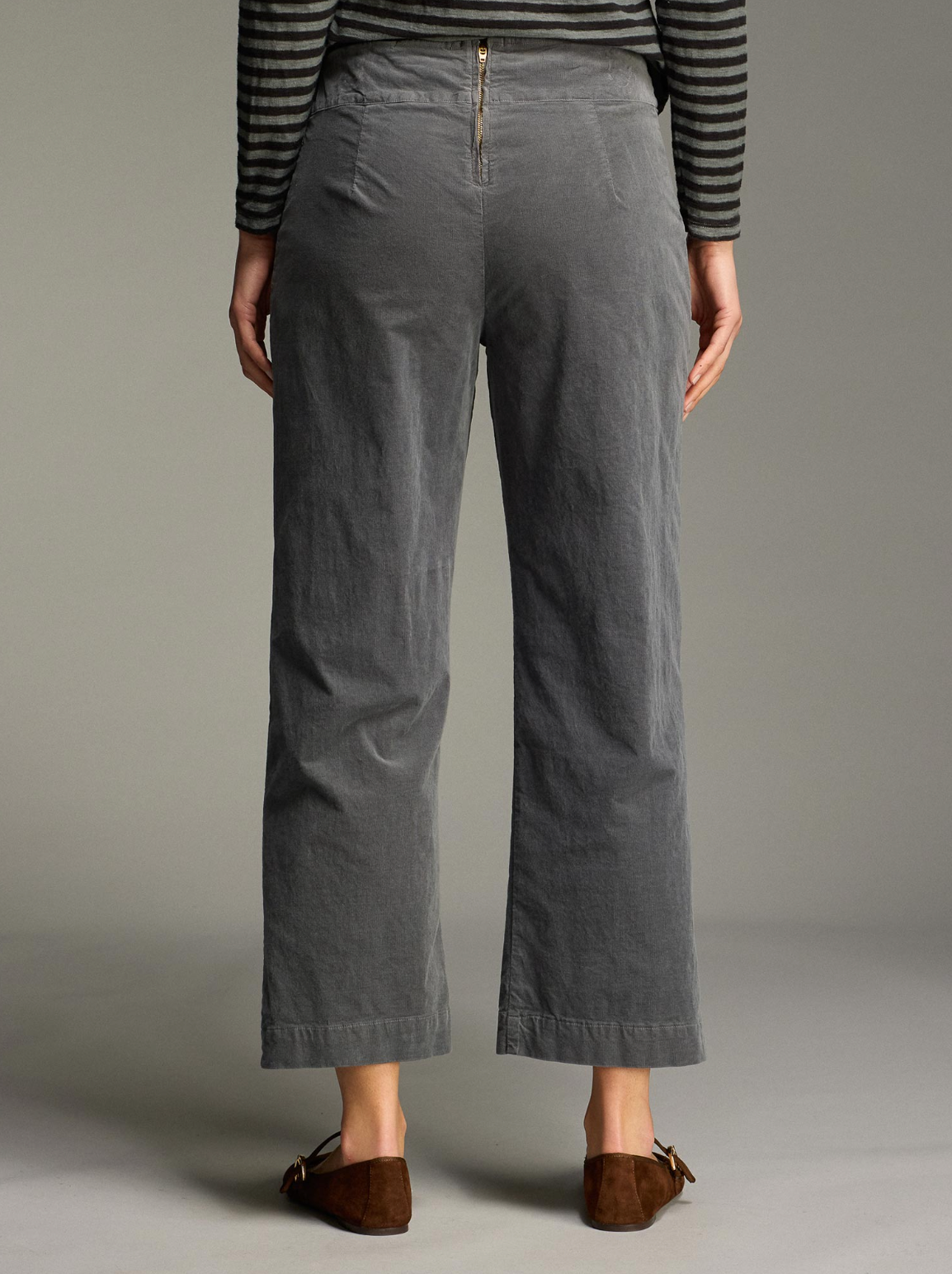 CUT LOOSE Mini Cord Back Zip Trouser - 0032916