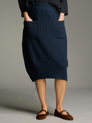 CUT LOOSE Textured Stripe Pocket Lantern Skirt - 0699519