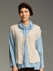 CUT LOOSE Texture Sweater Knit Reversible Vest - 6375518