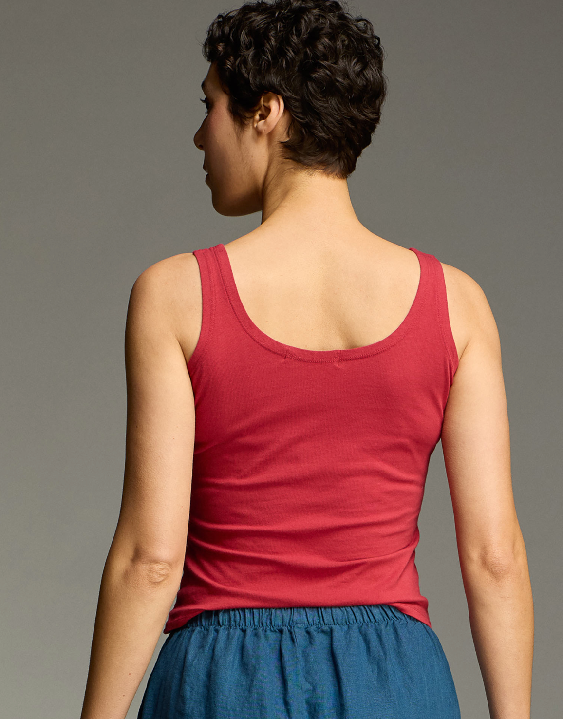 CUT LOOSE Light Lycra Jersey Short Tank - 2015010