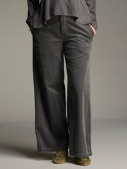 CUT LOOSE Lux Cord Wide Leg Zip Pant - 1892689