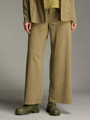 CUT LOOSE Ponti Wide Leg Zip Pant - 0602689