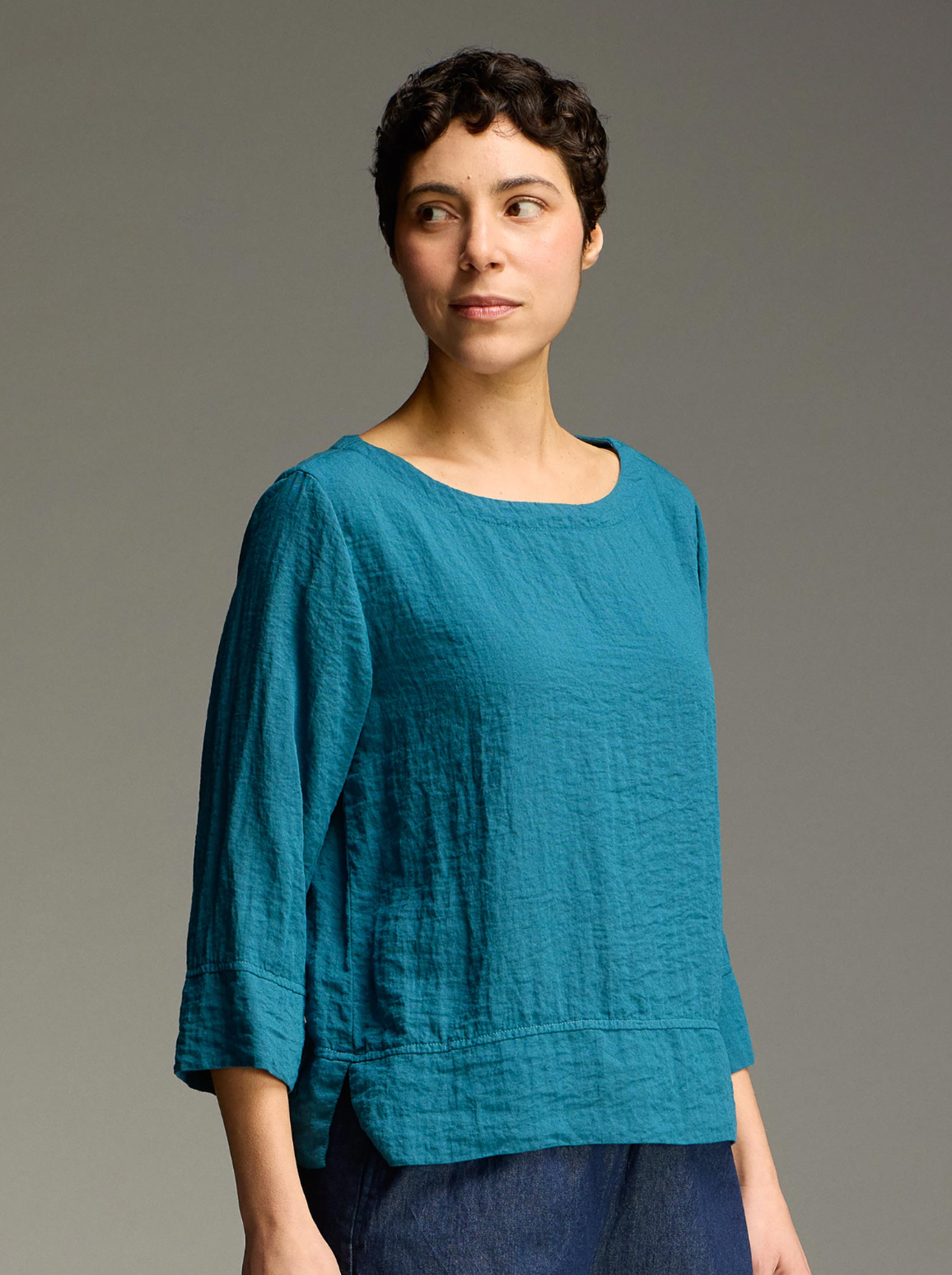 CUT LOOSE Fall Parachute Boatneck Vent Top - 6386757