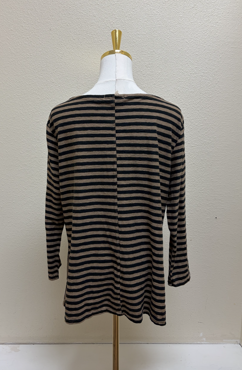 CUT LOOSE Black Stripe Patch Aline Boatneck - 5756706