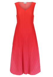 Alquema Long Estrella Dress - RED TO ROSE