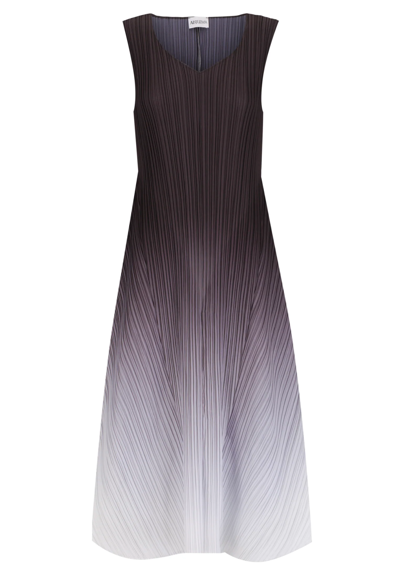 Alquema Long Estrella Dress - ONYX TO SNOW