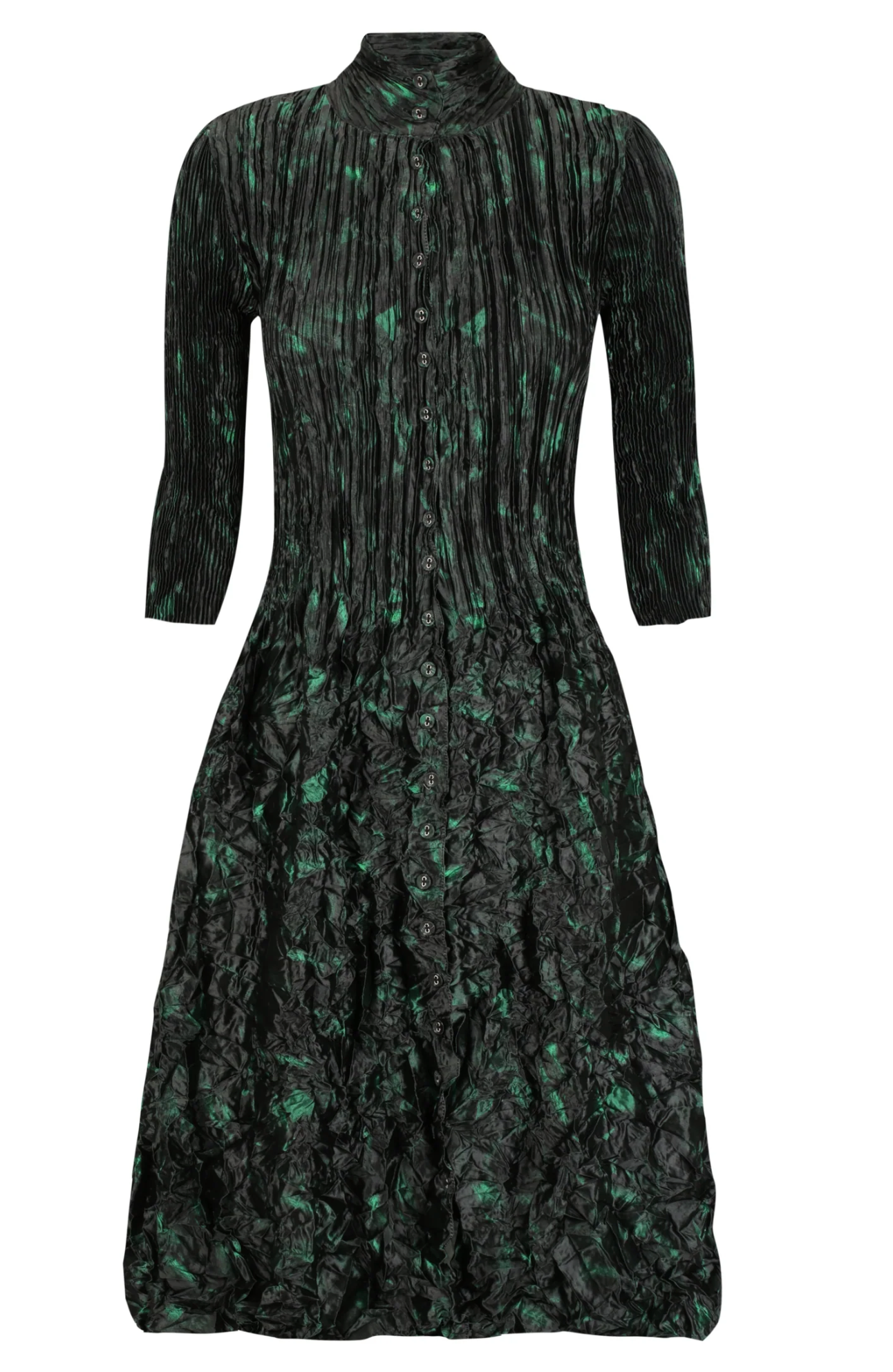Alquema Metallic Nehru Coat Dress - MIDDLE EARTH