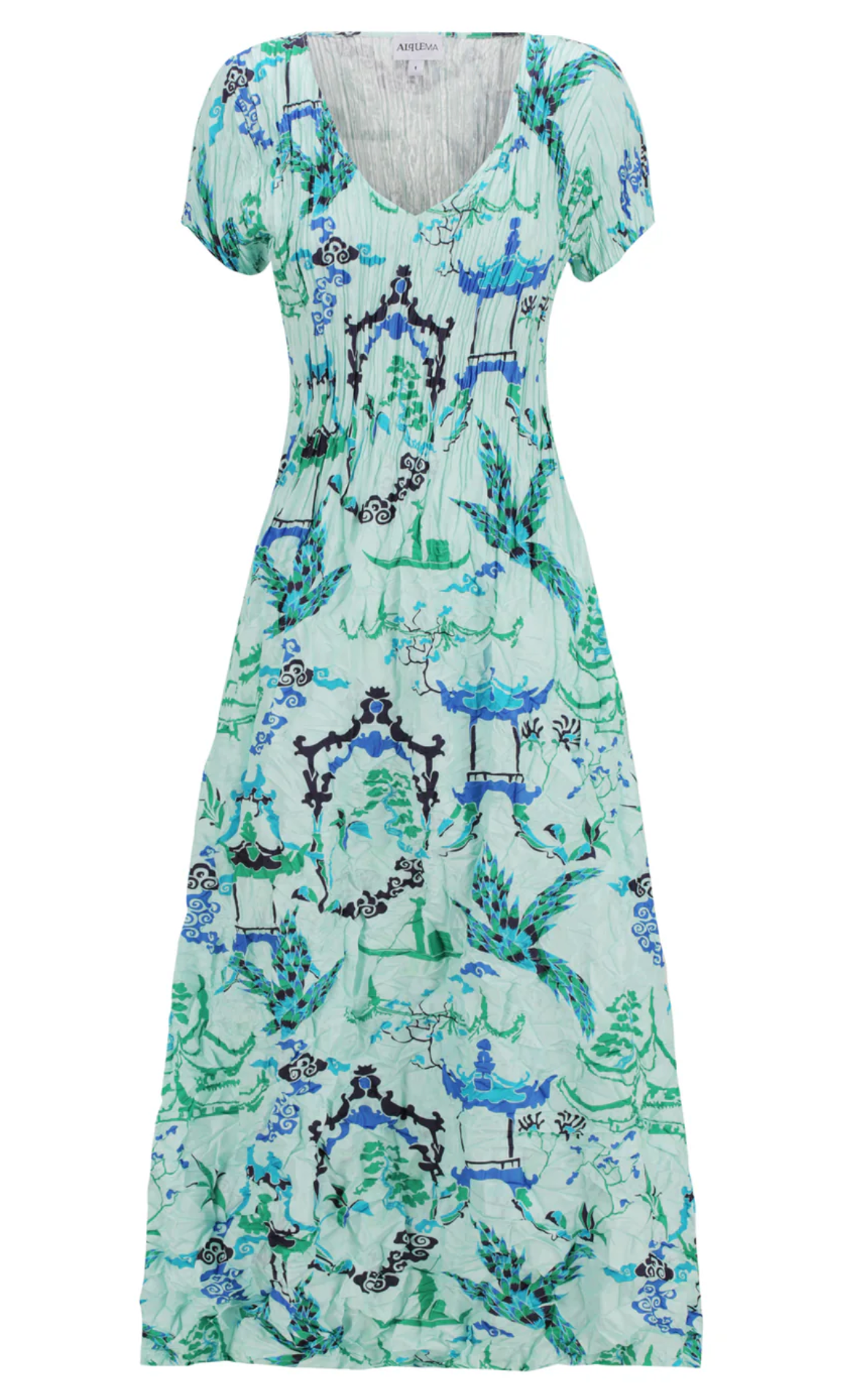 Alquema Odette Dress - MINT PAGODA