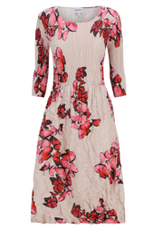 Alquema 3/4 Sleeve Smash Pocket  Dress - WILD BUTTERFLIES