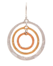 RAIN Multimetal Triple Spin Circles Earring - E3388M