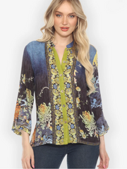 Citron "Mums Border Classic Citron Silk Blouse" - 1213MB